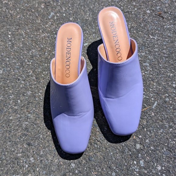 Modencoco wedge heel/square toe mules (New) - Picture 3 of 10